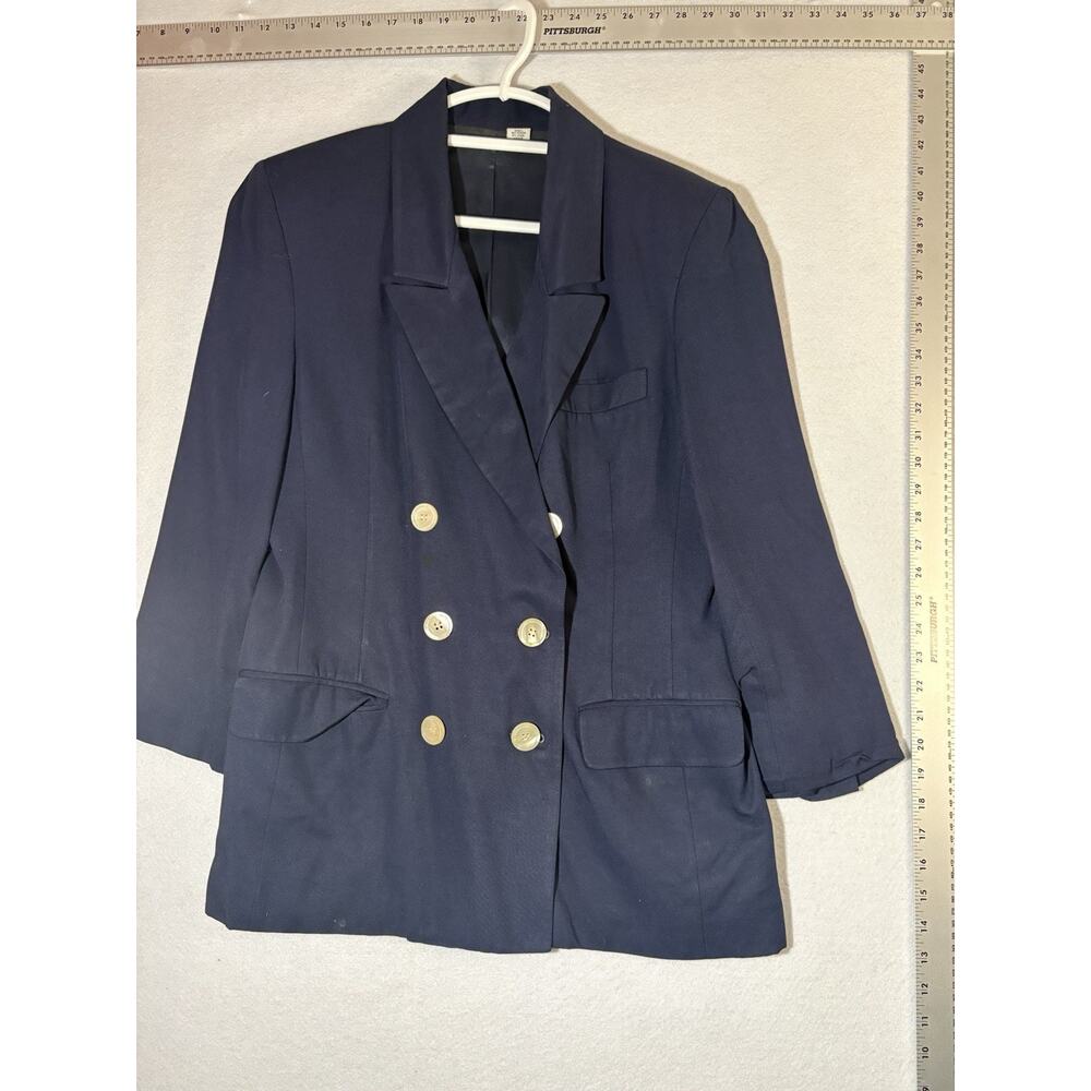 Jh Collectibles Vintage Blazer Jacket Women’s Size 8 Navy Blue